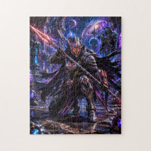 Masked Cosmic Pirate — Mysterious Energy Warrior Jigsaw Puzzle