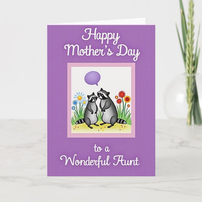 Masked Creature Mothers Day Card (Front)