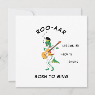 Masked Dino Singer Soundwave Song Card for Friend