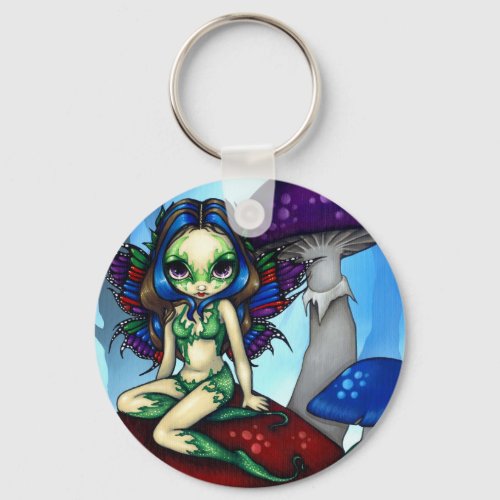 "Masked Fairy on the Mushrooms" Keychain