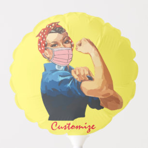 Masked Female Empowerment Thunder_Cove Balloon