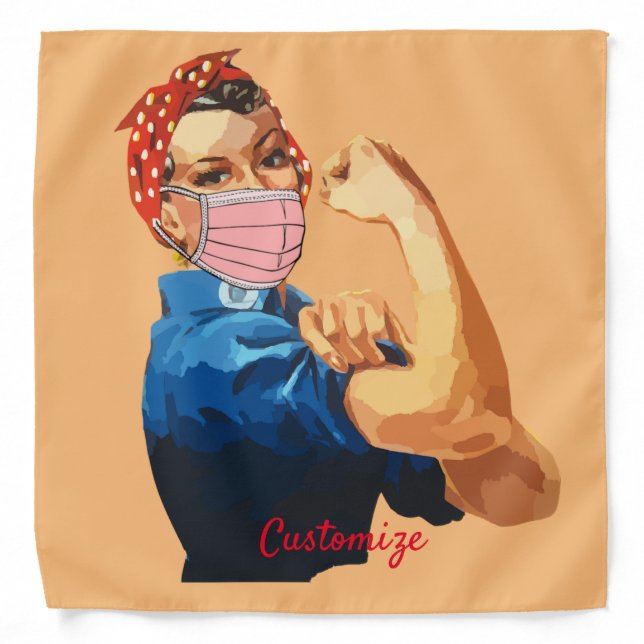 Masked Female Empowerment Thunder_Cove  Bandana (Front)