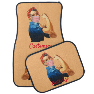 Masked Female Empowerment Thunder_Cove Car Floor Mat