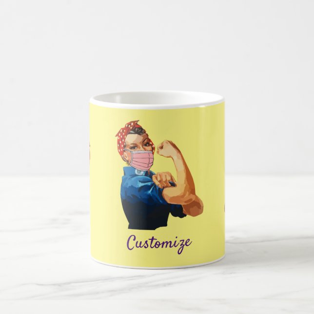 Masked Female Empowerment Thunder_Cove Coffee Mug (Center)