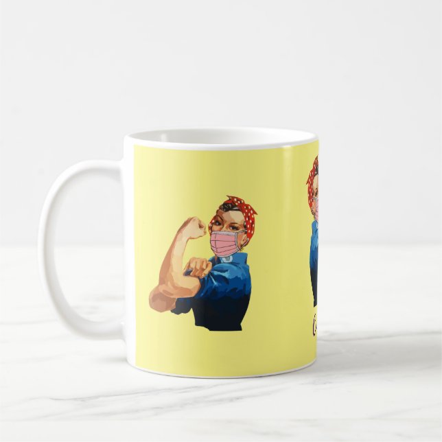 Masked Female Empowerment Thunder_Cove Coffee Mug (Left)