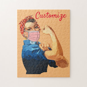 Masked Female Empowerment Thunder_Cove Jigsaw Puzzle