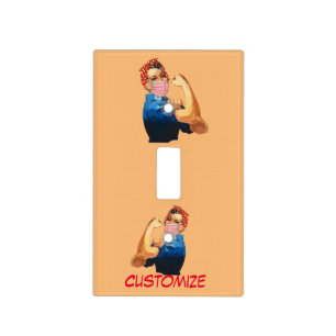 Masked Female Empowerment Thunder_Cove Light Switch Cover