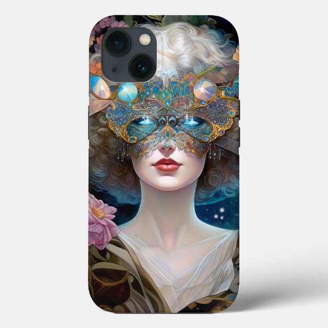 Masked Lady Fantasy Art Case-Mate iPhone Case (Back)
