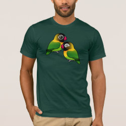 Masked Lovebird Adorable Pair Men's Basic American Apparel T-Shirt