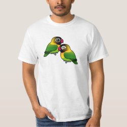 Masked Lovebird Adorable Pair Men's Crew Value T-Shirt