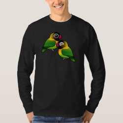 Masked Lovebird Adorable Pair Men's Basic Long Sleeve T-Shirt