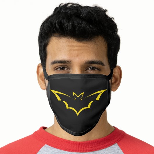 Masked Man Bat Superhero Face Mask (Worn Him)