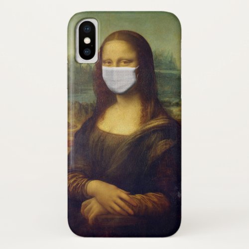 Masked Mona Lisa iPhone X Case