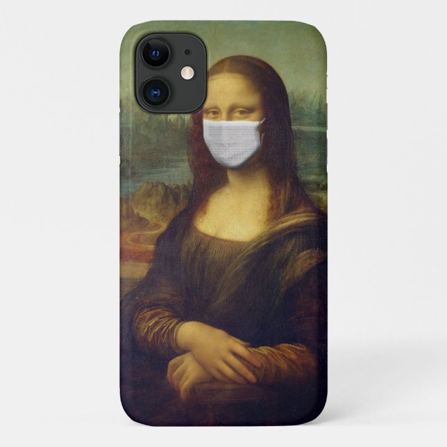 Masked Mona Lisa Case-Mate iPhone Case (Back)