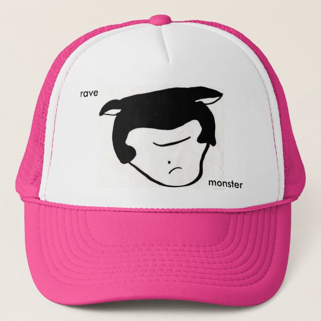 masked monster trucker hat (Front)