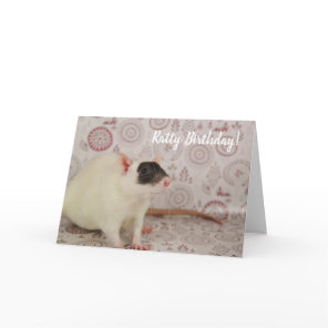 Masked Rat - Ratty Birthday Card
