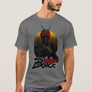 Masked Rider Black Ilustration T-Shirt