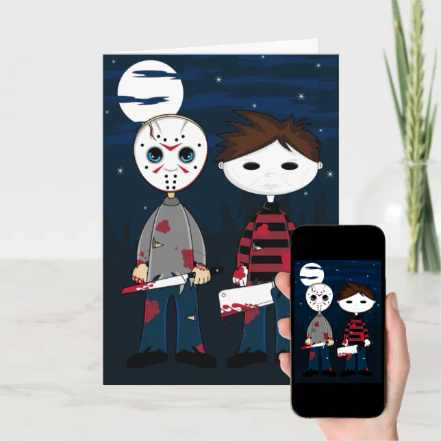 Masked Serial Killers Greeting Card Zazzle