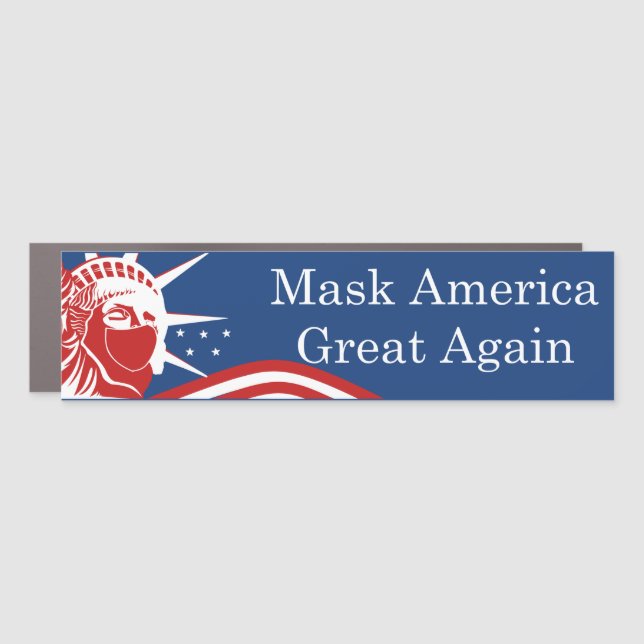 Masked Statue of Liberty - Car Magnet (Front)