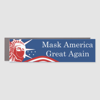 Masked Statue of Liberty Car Magnet
