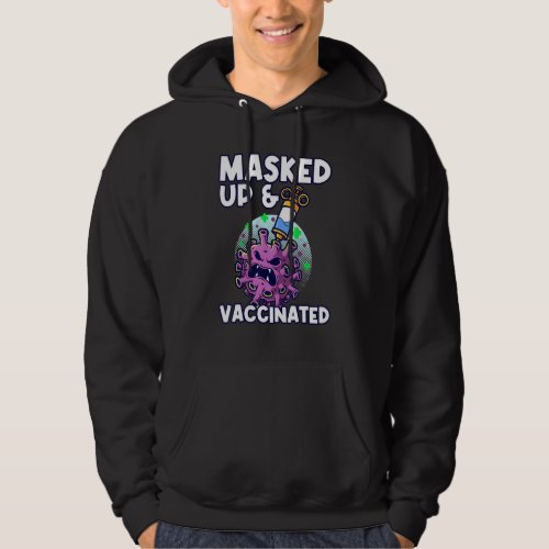 Masked Vaccinated Boosted Science Booster Pro Hoodie