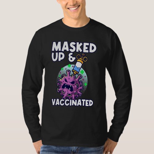 Masked Vaccinated Boosted Science Booster Pro T_Shirt