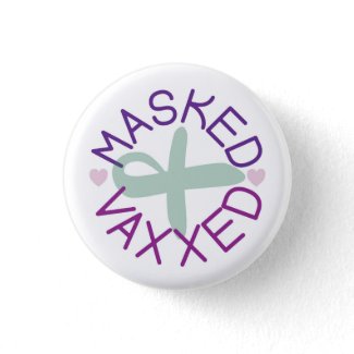 masked & vaxxed button small