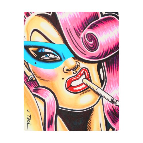 Masked Vixen Metal Print