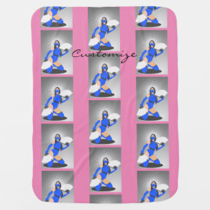 Masked Warrior Princess Thunder_Cove Baby Blanket