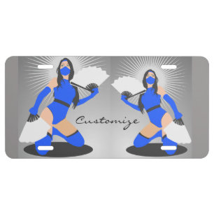 Masked Warrior Princess Thunder_Cove License Plate