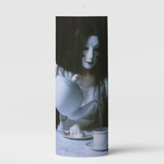 Masked Woman - Blood Tea & Red String Pillar Candle