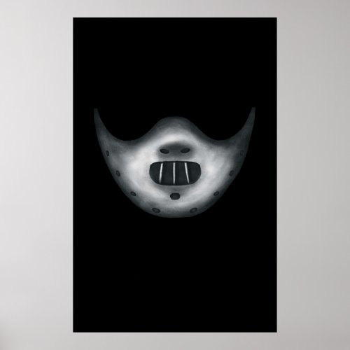 Masking evil Hannibal Lecters mask Poster