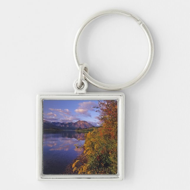 Maskinonge Lake in Waterton Lakes National Park 2 Keychain (Front)