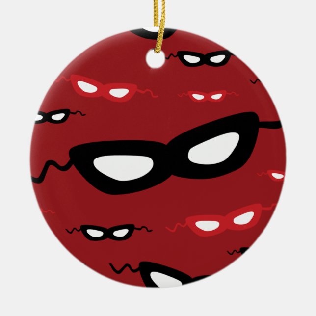 Masks Ceramic Ornament (Front)