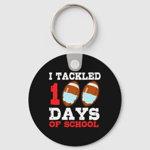 Masks Fun 100 Days Of School Teacher Boy Keychain