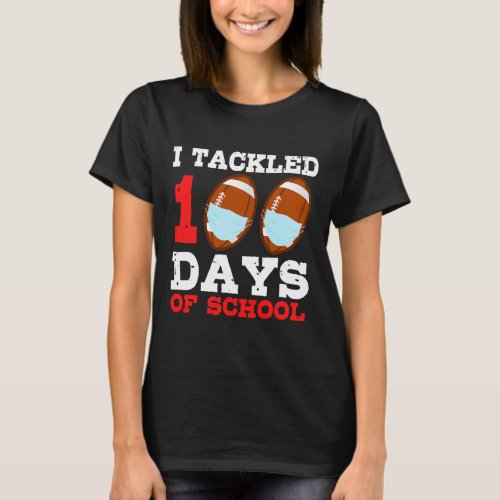 Masks Fun 100 Days Of School Teacher Boy  T_Shirt