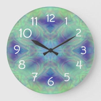 Masks Large Clock by CBgreetingsndesigns at Zazzle