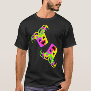 Masks Laughing Vibrant Color T-Shirt