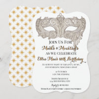Masks & Mocktails Gold Masquerade Birthday