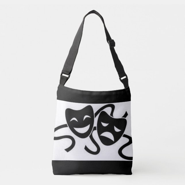 Masks of Drama Crossbody Bag (Front)
