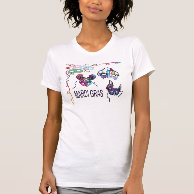 Masks of Mardi Gras - T-Shirt (Front)