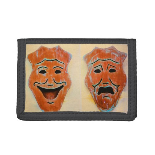 Masks of the Theatre Trifold Wallet