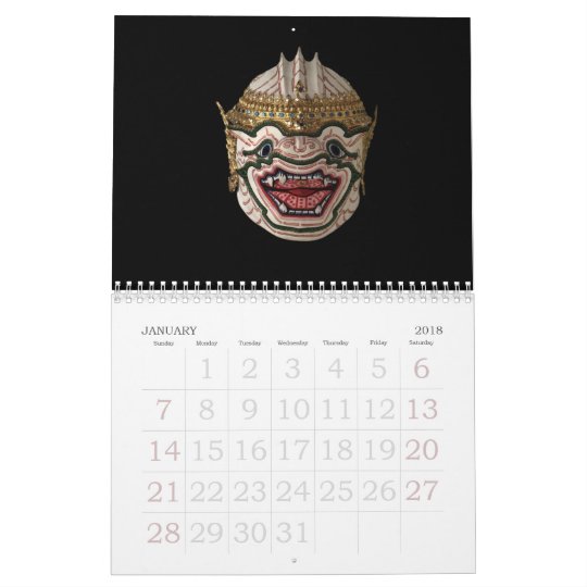 MASKS OVER THE YEARS. CALENDAR