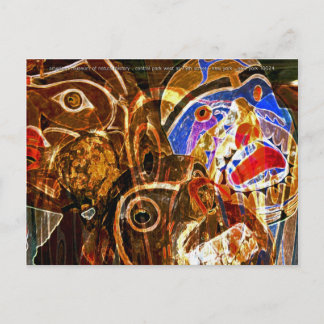 masks postcard