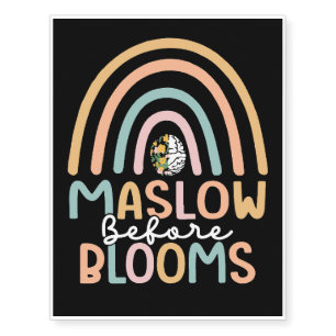 Maslow Before Blooms Temporary Tattoos