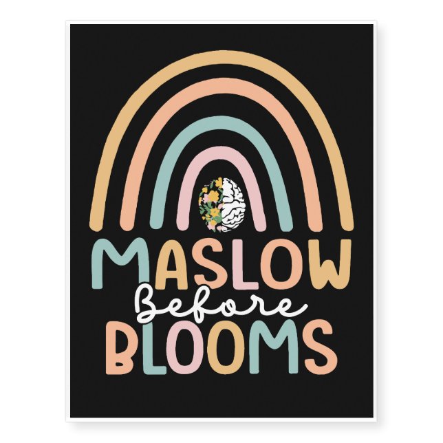 Maslow Before Blooms Temporary Tattoos (Front)