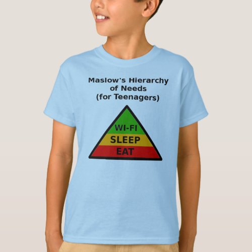 Maslows Hierarchy of Needs for Teenagers T_Shirt