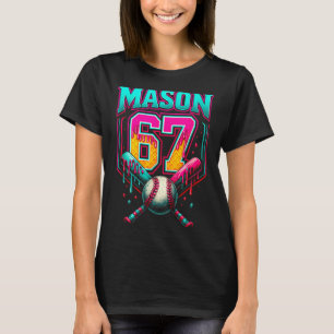 Mason 67 Funny Ice Cream Drip Baseball Ice Cream D T-Shirt