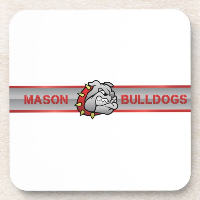 Mason Bulldogs #4 Beverage Coaster (Front)