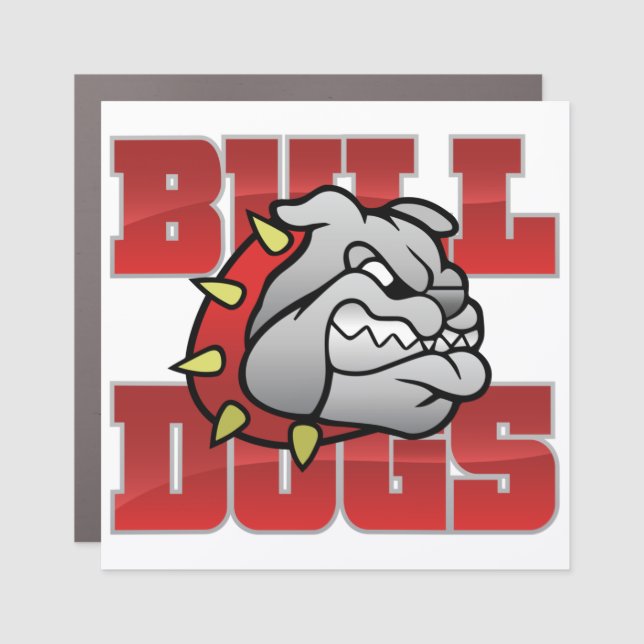 Mason Bulldogs #5 Car Magnet (Front)